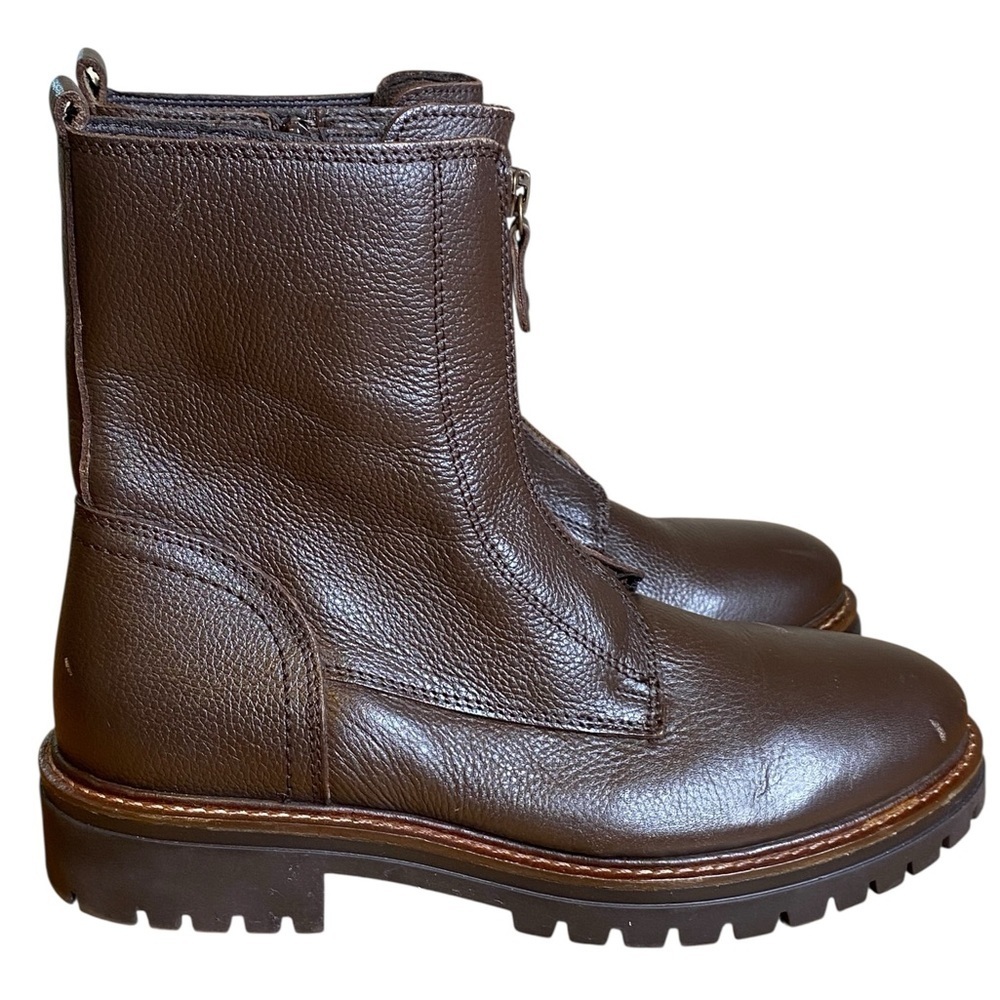 Alberto Torresi Italian Leather Midcalf Side Zip Boots women’s Size 40 or U.S 9 - Picture 4 of 13